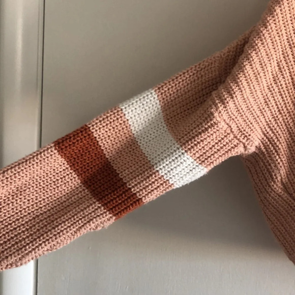 URBAN OUTFITTERS | Pink, orange, white crop cardigan - Picture 4 of 6